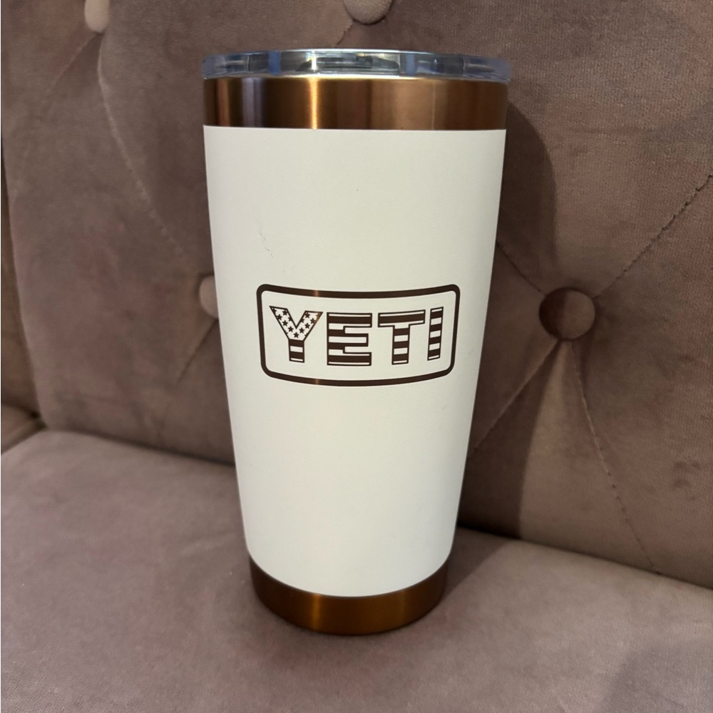 20oz yeti white folds of honor tumbler new